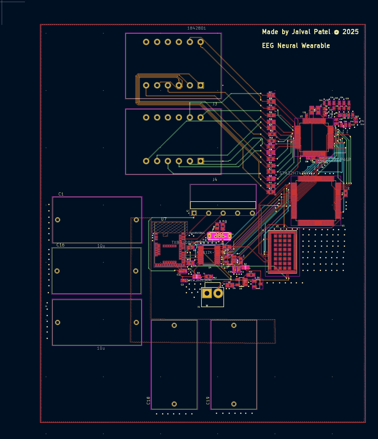 EEG Neural Wearable System Diagram